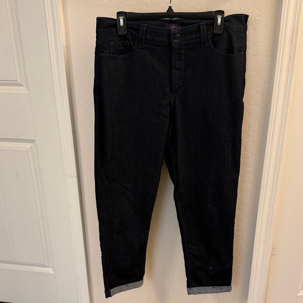 NYDJ Women's Black Straight Leg Jeans